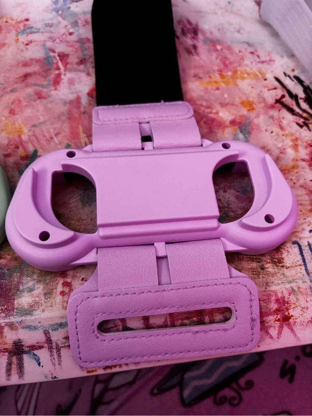 Set of Mint Green and Lavender Nintendo Switch Joy Con Armband Holders